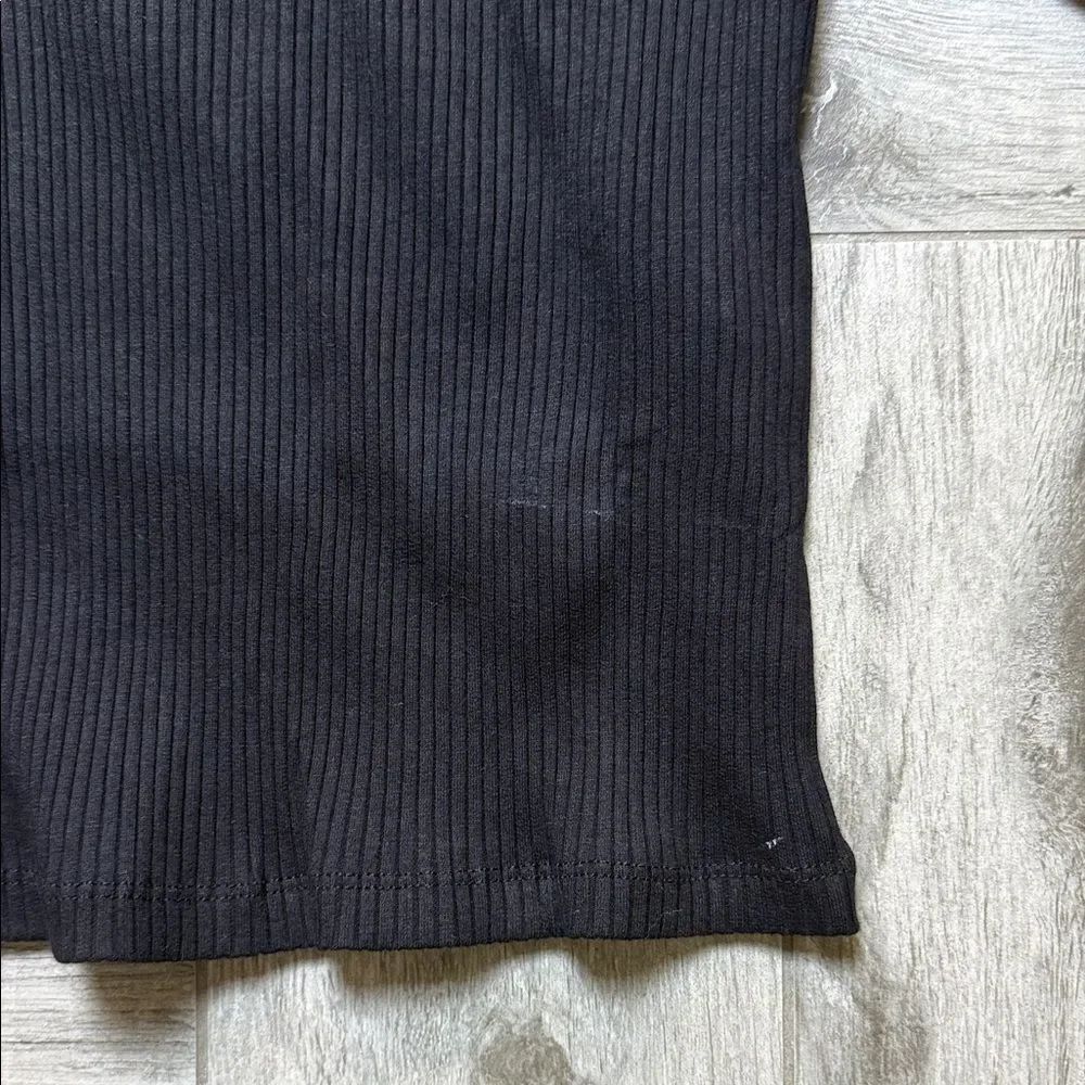 ASOS Black Ribbed Long Sleeve Top - Picture 5 of 6